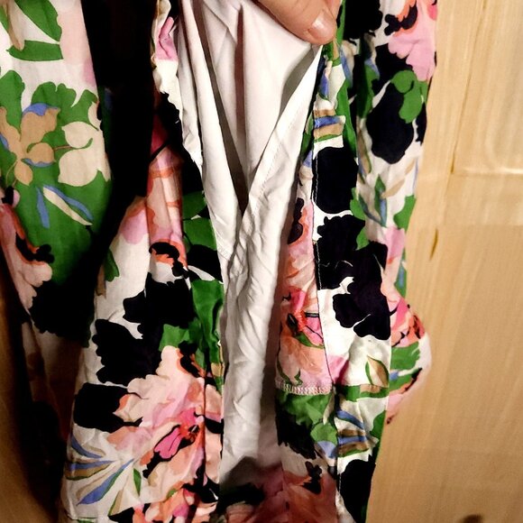 Tommy Hilfiger Womens White Floral Sleeveless Cotton Gauzy Maxi Dress 8 - Picture 3 of 6